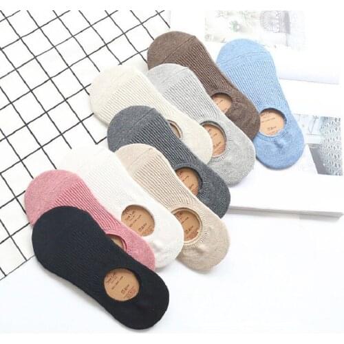 2020 Hot Sale Solid Invisible Socks Women Cotton Slipper Short Socks Standard No Show Socks For Women