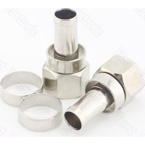 22mm 75-5 F Head Metric Connector Cable TV Connector For Distributor/Amplifier With Copper Ring T1F