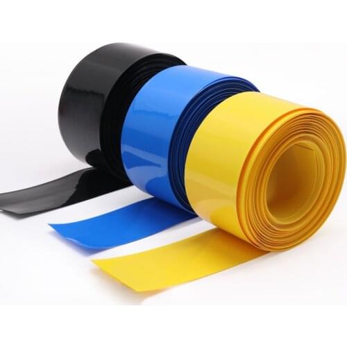 5Meters 17-43mm Lithium Battery Heat Shrink Tube Tubing Li-ion Wrap Cover Skin PVC Shrinkable Film Pipe Sleeves Insulation