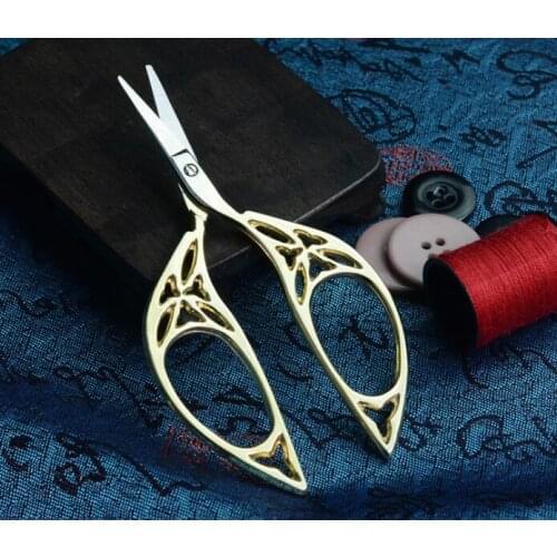 60pcsVintage Scissor Needlework Handicraft Embroidery Stitch European Retro Classic Craft Sewing Tailor Scissors NW Thread Tool