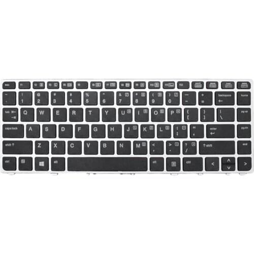 US English Layout Replacement Laptop Keyboard with frame for HP EliteBook Folio 9470m High Quality
