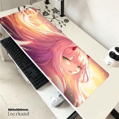 Anime Zero Two Kawaii Mouse Pad Gamer Laptop Game Accessories Gamer Keyboard Mouse Pad Gamer Mouse Pad Keyboard Mouse Pad