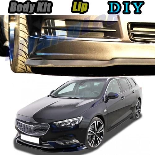 Car Bumper Lip Front Spoiler Skirt Deflector For Vauxhall Insignia 2008~2020 Tune Car Modified Body Kit VIP Hella Flush Lips