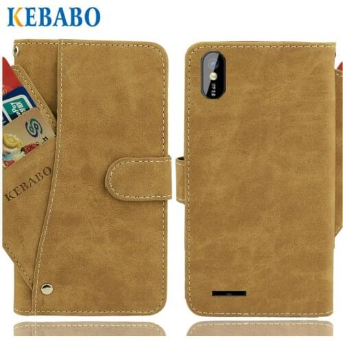 Vintage Leather Wallet Vertex Impress Pear Case 5" Flip Luxury 3 Front Card Slots Cover Magnet Stand Phone Protective Bags