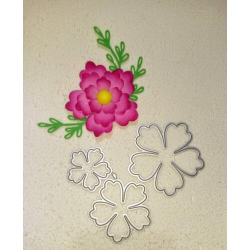Flower Metal Cutting Dies Cutter Stencils Scrapbooking Decorative Embossing Photo Album Decor Card Making DIY Crafts