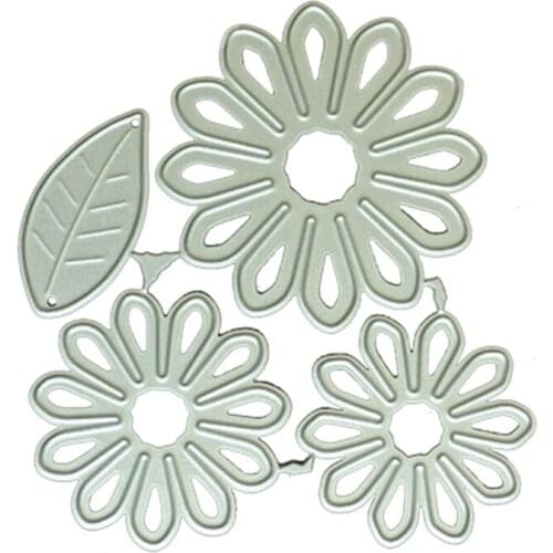 Flowers Metal Cutting Dies Stencil DIY Scrapbooking Album Paper Card Template N2UC