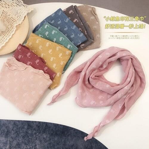 Floral Printed Fake Collars Scarf Baby Triangle Scarves Kids Lace Out Girls Removable False Collars Childrens Detachable Collar