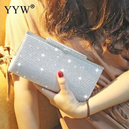 Rhinestone Long Clutches Wallet Purses and Handbags Female Clutch Bolsos Luxury Designer Handbag Evening Bags Purses Clutch 2021