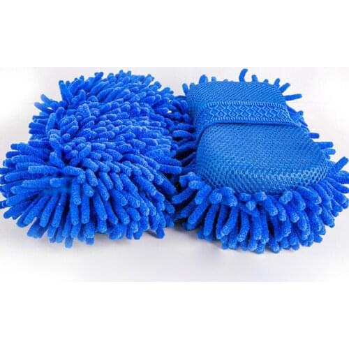 1PC Chenille Microfiber Coral Velvet Car Wash Sponge Block Car Glove Car Wash Tools Car Cleaning Supplies Cloth Towel Glove L26