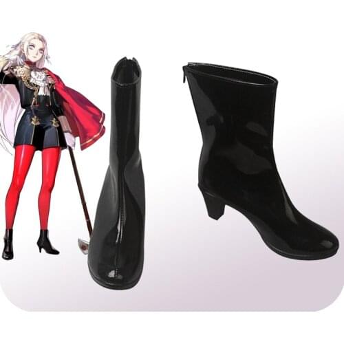 Costumebuy Game Fire Emblem: Three Houses Cosplay Edelgard Von Fresberg Shoes Costume Boots Accessory Halloween Custom Made