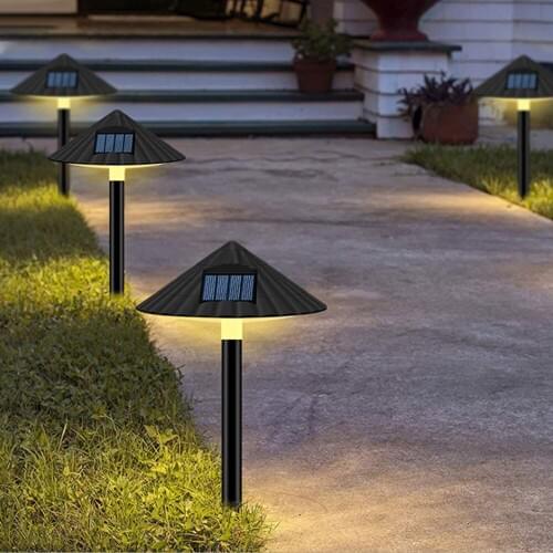 Solar Low Voltage Landscape Lamp Outdoor Path Area Light Inground LED Bulb Deck Light for Yard Walkway Lawn Landscape Lamp May13