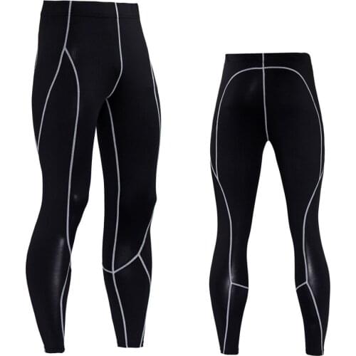 Mens Running Compression Pants Tights Sports Fitness Sportswear Trousers Sweat-wicking Quick-drying Trousers Gym Leggings