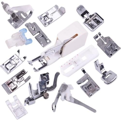 15Pcs Good Quality Low Shank Snap On Presser Foot set Fit For Brother Singer Domestic Janome Sewing Machine