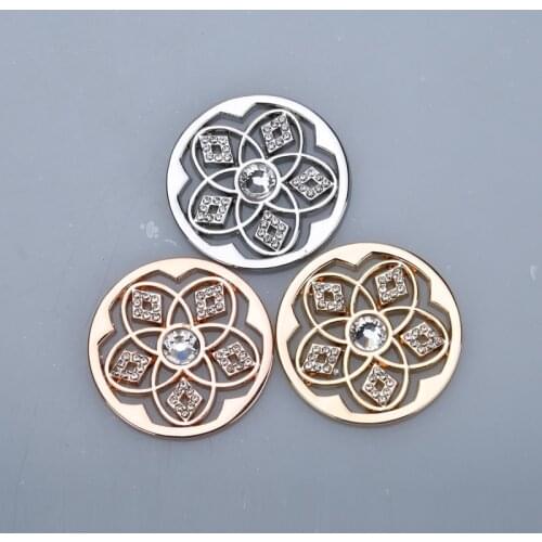 New My 33mm coins for 35mm mi coin holder feliz pendant necklace crystal fit woman girl decorative rose gold sliver