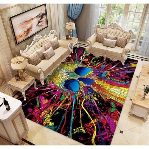 New Halloween 3D Skull Party Decor Carpet Kids Room Play Mats Soft Flannel Baby Game Crawling Room Living Area For Carpets Rugs