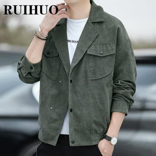 Мужские вельветовые куртки RUIHUO China At AliExpress