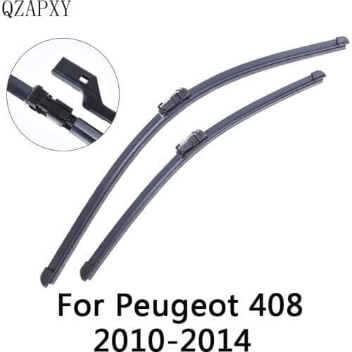 QZAPXY Wipers Blade For Peugeot 408 from 2010 2011 2012 2013 2014 Windscreen wiper Wholesale Car Accessories