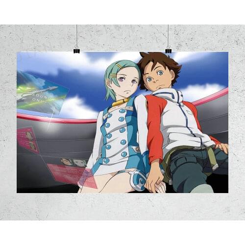 H347 Silk Poster Home Decoration Eureka Seven Animation 2 Wall Art Christmas Gift