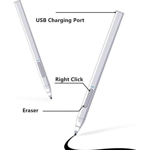 4096 Pressure Capacitive Stylus Touch Pen Stylo For Surface Pro3 4 5 6 7 Tablet ASUS HP Laptop With Magnetic Rejection Palm