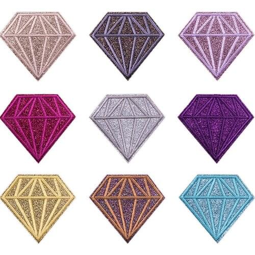Diamond Series Iron-on Transfers for Clothing Patches on Clothes Clothing Thermoadhesive Patches Fusible Patch Embroidered