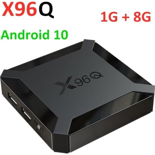 X96Q TV BOX android 10 Allwinner H313 Quad Core smart tv android tv 4K Smart tv box X96 Q Set Top Box 1g 8g Media Player