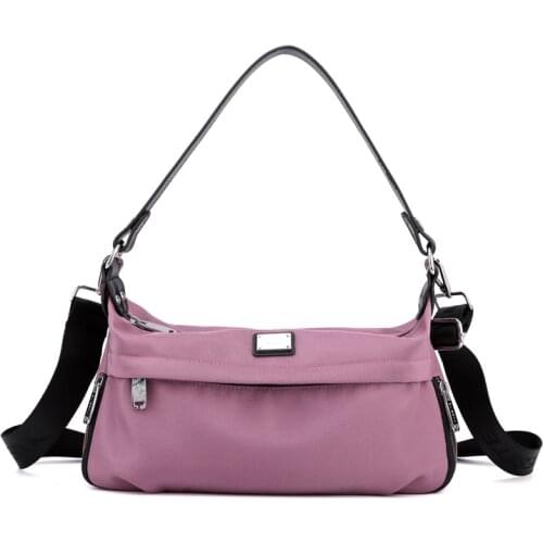 Vento Marea Fashion Shoulder Bags For Women 2021 Waterproof Nylon Satchels Purse & Handbag Many Pocket Female Crossbody In Black