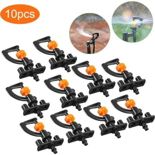 10Pcs Mini 360° Rotation GShape Lawn Irrigation Yard Garden Spray Nozzle Sprinkler Agriculture Garden Grass Watering Tool