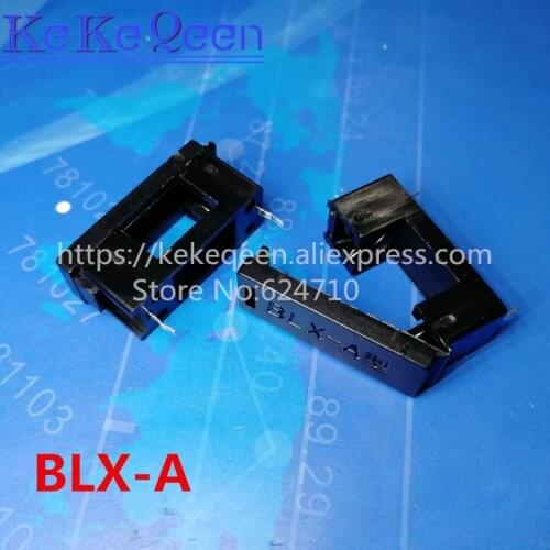 100PCS PCB Mount glass fuse holder BLX-A type with cover fuse blocks 5X20mm insurance header free shipping