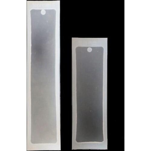 2Pcs Rectangle Silicone Bookmark Mold Epoxy Resin Jewelry DIY Craft Silicone Transparent Mold Kit Jewelry Making Tools