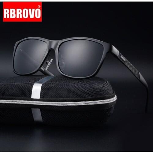RBROVO 2021 Polarized Aluminum-Magnesium Alloy Sunglasses Men Brand Design Sun Glasses Classic Retro Outdoor Glasses
