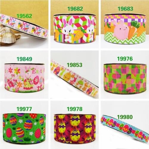 Free shipping 10 yards cartoon printed grosgrain ribbon 19562
