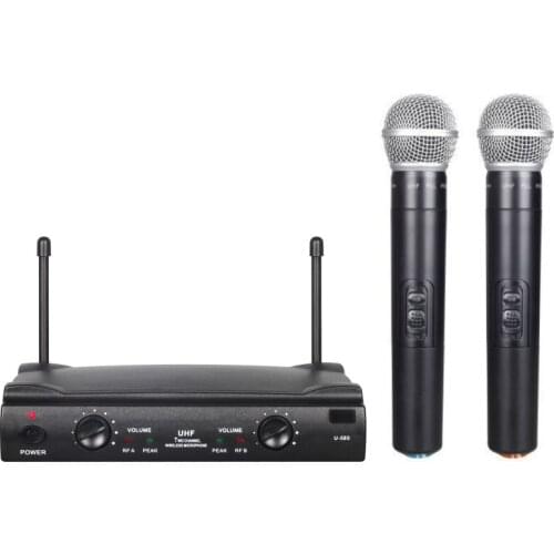 Wireless Microphone One For Two Home KTV Karaoke Solid U Professional Microphone Small Performance