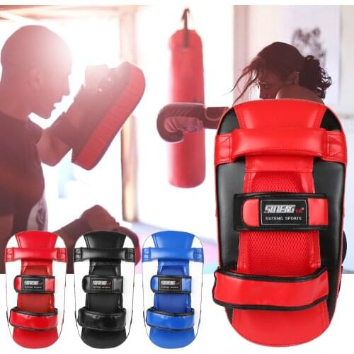 Boxing Glove Kick Boxing Muay Thai Punching Pad Curved Strike Shield Boxing Outdoor Sports Mitten Boxing Practice Equipment