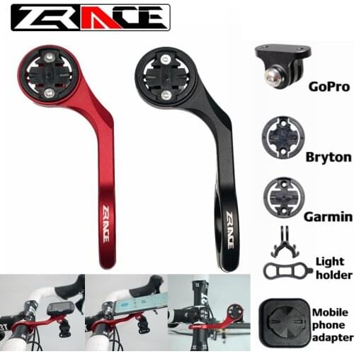 Zrace New Bicycle Computer Mount Holder Bike Stem Extender Handlebar Torch holder Cycling Camera Holder For Garmin Bryton Gopro