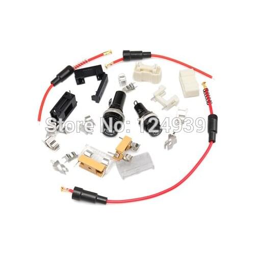 Fuse holder 6 * 30MM with wire 5 x 20mm with spring 5 * 20 glass fuse holder blx-a fuse clamp 6 x 30mm