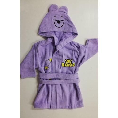 Hooded Children Robe 9-10 Age Lilac