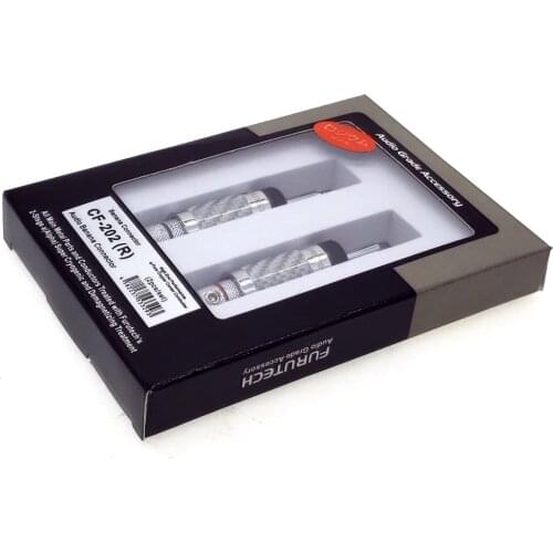 FURUTECH CF 202(R) Silver Carbon Fiber Rhodium-Plated loudspeaker banana plug Original box audiophile