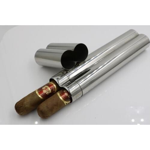 50pcs 2 OZ Grade 304 Stainless Steel Flask Mirror Polished with a Cigar Tube Funnel Included Collection Outdoor
