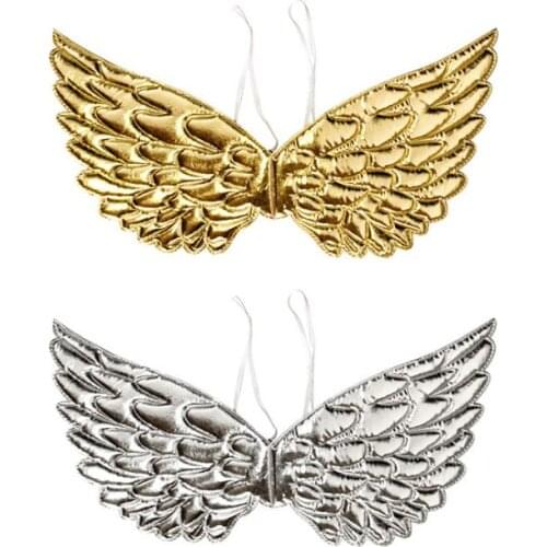 Angel Fairy Wings Dress Up Wing Halloween Wedding Birthday Party Costume Accessories Background Decor Gold Silver SN1882