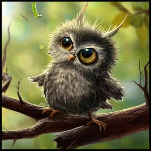 Cartoon Animal Parrot Owl Bird DIY Cross Stitch 11CT Embroidery Kits Needlework Craft Set Printed Canvas Cotton Room