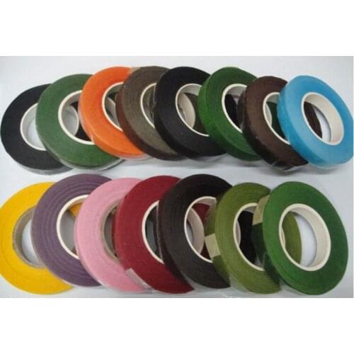 Wholesale mix colors paper tape for stocking flower and butterfly accessories DIY handmade(10pcs/lot)