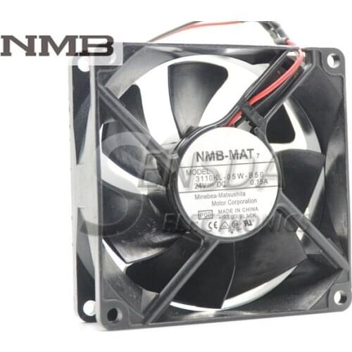 Original For NMB Blowers 3110KL-05W-B50 8025 8cm 80mm DC 24V 0.15A server cooling fan