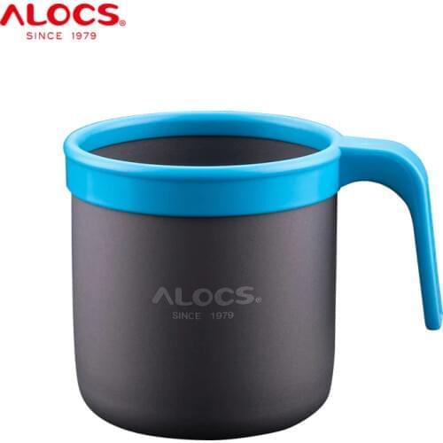 Alocs TW-401 Outdoor Portable 400ml Camping Water Cup Mug Coffee Cup Teacup Tumbler For Travel Hiking Backpacking