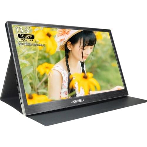 15.6-inch HD portable monitor, suitable for PS4 / PS5 / Mac / Raspberry Pi / switch, compatible with Windows 7 8 10 system