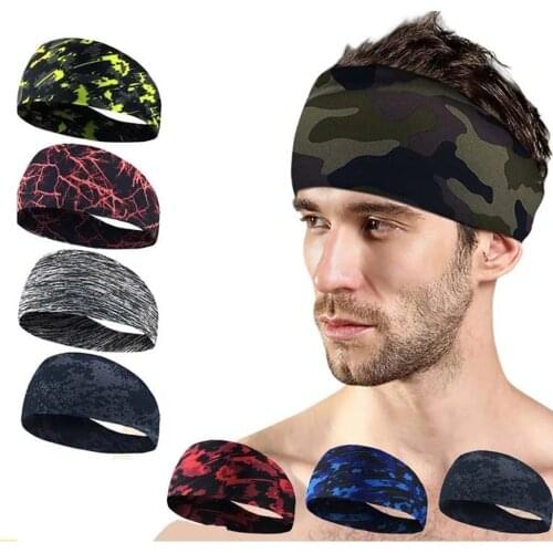 Absorbent Cycling Headband Men Bandana Ciclismo Sport Hair Sweatband Non-slip Bike Headwear Running Fitness Hairband Cn(origin)