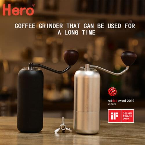 S07Manual Coffee Grinder Burr Bean Grinders Stainless Steel Adjustable Coffee Bean Mill Mini Machine Kitchen-Tools