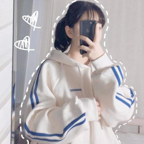 Letter printing sweatshirt women oversize Hoodie cute white Sweatshirt winter clothes women hoodie Long sleeve Tops