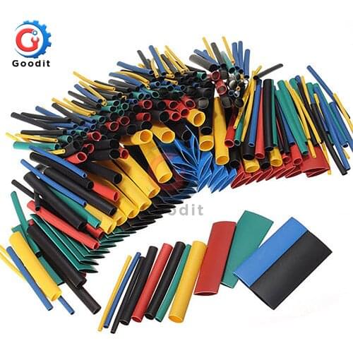 530pcs/lot Assorted Polyolefin Heat Shrink Tubing Tube Cable Sleeves Wrap Wire Set Insulated Shrinkable Tube 8 Size Multicolor