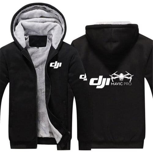 2021 Hoodies Sweatshirts Jackets Men and Women Winter Zipper Thicken Hooded Coat Dji Mavic Pilot Logo Sports Thick Clothes