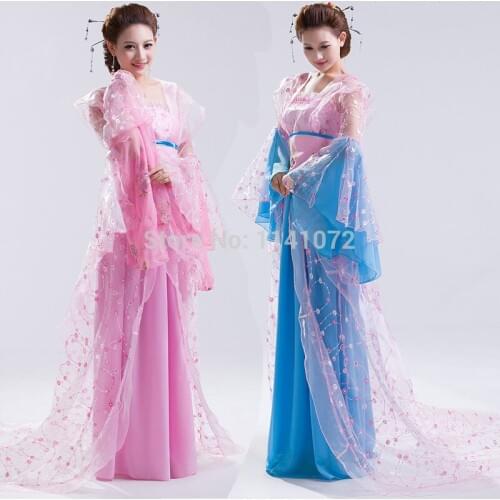 Chinese Traditional Costume for Women National Princess Dance Dress Ancient Hanfu Dress for Girl Tang Dynasty Clothes 89